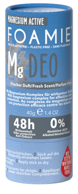 Foamie Magnesium Active Plastic Free Deo Fresh Scent 48H