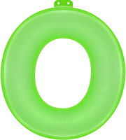 Opblaasbare letter O groen   - - thumbnail