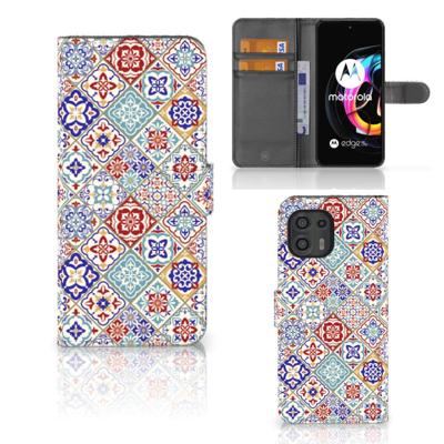 Motorola Edge 20 Lite | Bookcase | Tiles Color