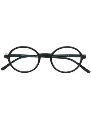 Mykita lunettes de vue à monture ronde - Noir