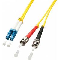 Lindy 5.0m OS2 LC - ST Duplex Glasvezel kabel 5 m Geel - thumbnail