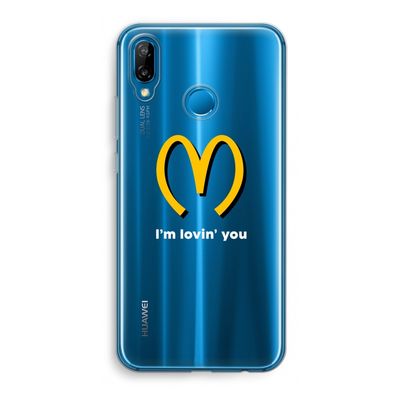 I'm lovin' you: Huawei P20 Lite Transparant Hoesje
