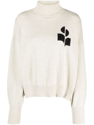 MARANT ÉTOILE pull Nash à logo en intarsia - Gris