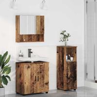 Badkamermeubelset 3 pcs Oud hout 61 x 35 x 64 cm Bewerkt hout