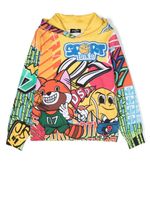 DSQUARED2 KIDS hoodie en coton à imprimé graphique - Jaune