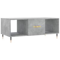 vidaXL Salontafel 102x50x40 cm bewerkt hout betongrijs