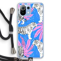 Tijger: Xiaomi Mi 11 Lite Transparant Hoesje met koord