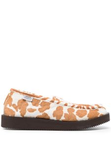 Suicoke mocassins à imprimé animalier - Marron