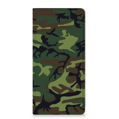 Samsung Galaxy A15 | Hoesje met Magneet | Army Dark