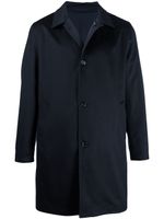 Kired parka texturée à boutonnière - Bleu