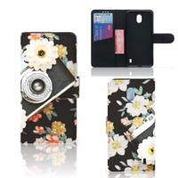 Nokia 1 Plus | Telefoonhoesje met foto | Vintage Camera | Portemonnee hoesje