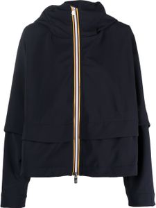K-Way R&D veste Cropeyl léger à capuche - Bleu