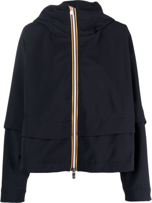 K-Way R&D veste Cropeyl léger à capuche - Bleu
