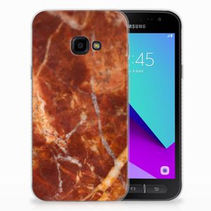 Samsung Galaxy Xcover 4 | Xcover 4s TPU Siliconen Hoesje Marmer Bruin