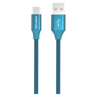 GreyLime Gevlochten USB-A / USB-C Kabel - 2m - Blauw - thumbnail