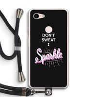 Sparkle quote: Pixel 3 XL Transparant Hoesje met koord