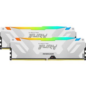 Kingston Technology FURY 32GB 6400MT/s DDR5 CL32 DIMM (set van 2) Renegade RGB White XMP