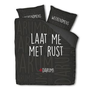 #DARUM! #DARUM! Laat me met rust Lits-jumeaux (240 x 240 cm + 2 kussenslopen) Dekbedovertrek