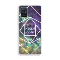 Negenduust ruimte: Galaxy A71 Transparant Hoesje Negenduust ruimte: Galaxy A71 Transparant Hoesje