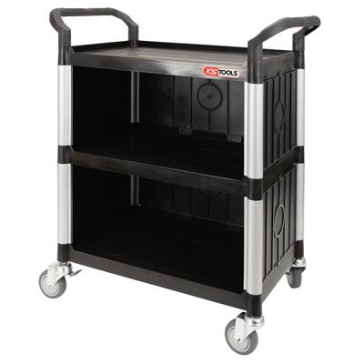 KS Tools 800.0021 Servicewagen Kunststof Kleur (specifiek): Zwart-zilver