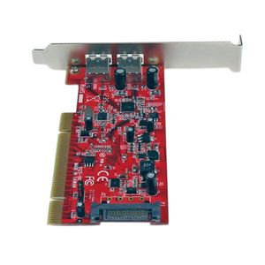 StarTech.com 2-poorts PCI SuperSpeed USB 3.0-adapterkaart met SATA-voeding