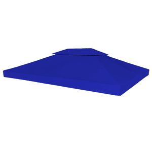 VidaXL Prieeldak 2-laags 4x3m 310 g/m² blauw