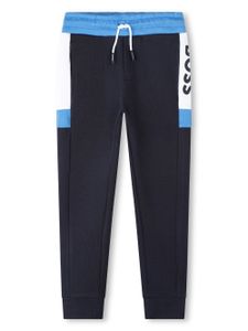 BOSS Kidswear pantalon de jogging à design colour block - Bleu