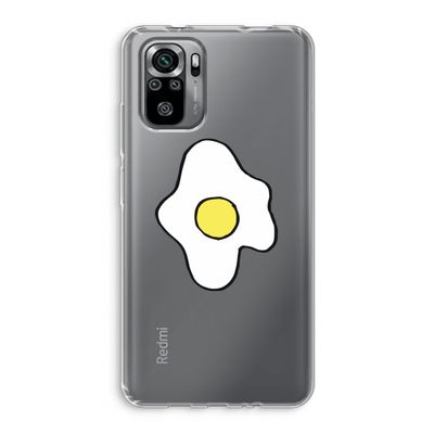 Spiegelei: Xiaomi Redmi Note 10S Transparant Hoesje