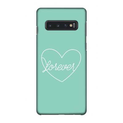 Forever heart pastel: Samsung Galaxy S10 4G Volledig Geprint Hoesje