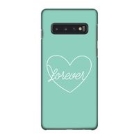 Forever heart pastel: Samsung Galaxy S10 4G Volledig Geprint Hoesje