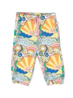 Stella McCartney Kids pantalon de jogging en coton à imprimé graphique - Jaune