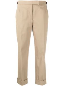 Thom Browne pantalon de tailleur à coupe courte - Marron