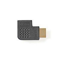 HDMI-Adapter | HDMI-Connector - HDMI Female | Links Gehoekt | Zwart - thumbnail