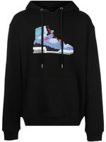 Mostly Heard Rarely Seen 8-Bit hoodie 508 Hi haut imprimé - Noir