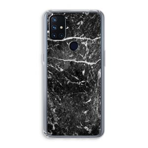 Zwart marmer: OnePlus Nord N10 5G Transparant Hoesje