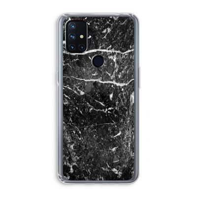 Zwart marmer: OnePlus Nord N10 5G Transparant Hoesje