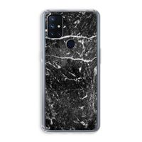 Zwart marmer: OnePlus Nord N10 5G Transparant Hoesje