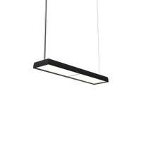 Louis Poulsen Slim Box Suspended Single Hanglamp - 3000K 3102lm Dali - Micro Prismatic - Zwart