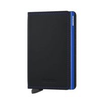 Secrid Slim Wallet Portemonnee Matte Black en Blue - thumbnail