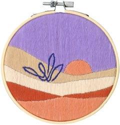 ReStyle Borduurpakket Woestijn zonsopgang 12,7cm rond