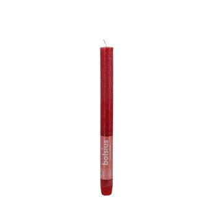 Bolsius dinerkaars rustiek delicate red