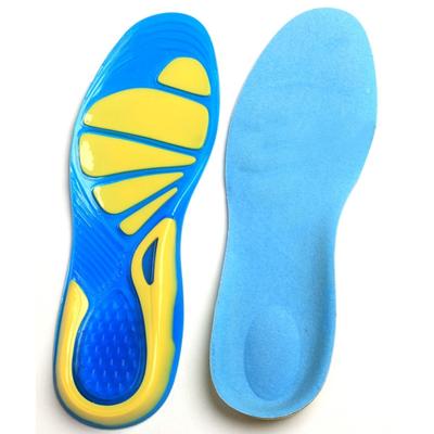 Verdikking schokdemping sport zolen loop slip anti-pijn zweet-absorberend ademend basketbal voor militaire training inlegzolen (S: 23.5 cm)