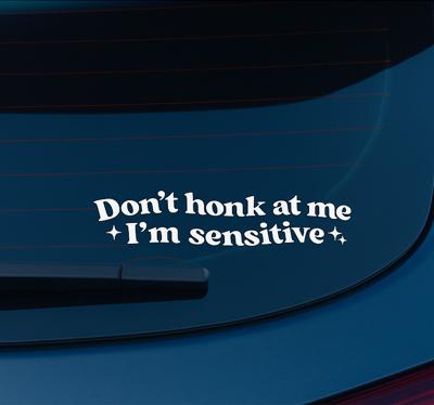 Autosticker niet toeteren