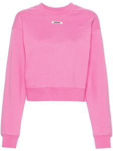 Jacquemus sweat en coton à patch logo - Rose