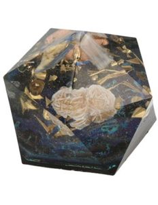 Orgonite Veelkant  Kyaniet/ Seleniet/ Woestijnroos (80 mm)