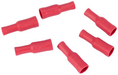 SPAHN Ronde stekkerhuls round socket insulated red 100pcs.