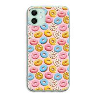 Pink donuts: iPhone 11 Transparant Hoesje