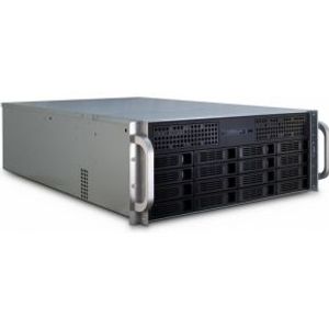 Inter-Tech IPC 4U-4416L Rack Zwart, Zilver