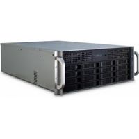 Inter-Tech IPC 4U-4416L Rack Zwart, Zilver