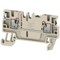 Weidmüller 2674590000 Doorgangsserieklem Push-In-klem, Steekaansluiting Donkerbeige 100 stuk(s)
